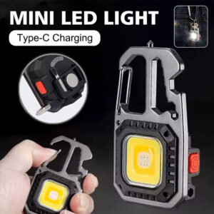 Mini Torche de Poche Portable Rechargeable Étanche Multi-fonction