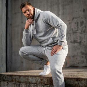 Ensemble Capuche & Jogging - Gris Claire Chiné