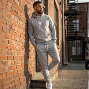 Ensemble Capuche & Jogging - Gris Claire