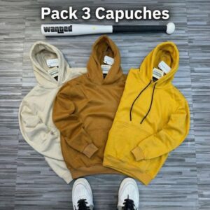 Pack 3 Capuches (Beige, Moutarde, Camel) REF0037