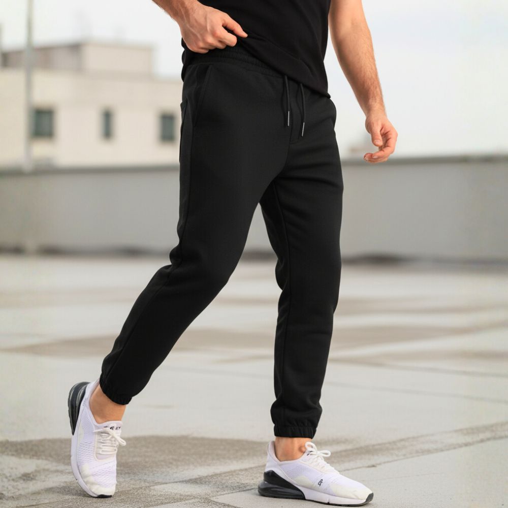 Pantalon Jogging Essentiel en Molleton - Noir