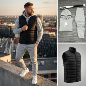 Pack Complet 3 Pièces (Gilet Doudoune + Ensemble Capuche & Jogging) REF0042