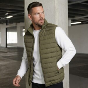 Gilet Doudoune Sans Manches - Vert Militaire